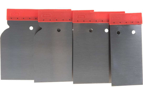 Набор стальных поверхностных шпателей STAYER 50мм, 80мм, 100мм, 120мм 1011-H4