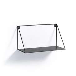 Настенная полка Upp металлическая черная