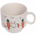 Набор кружек на стойке 200мл «Зайка с морковкой»