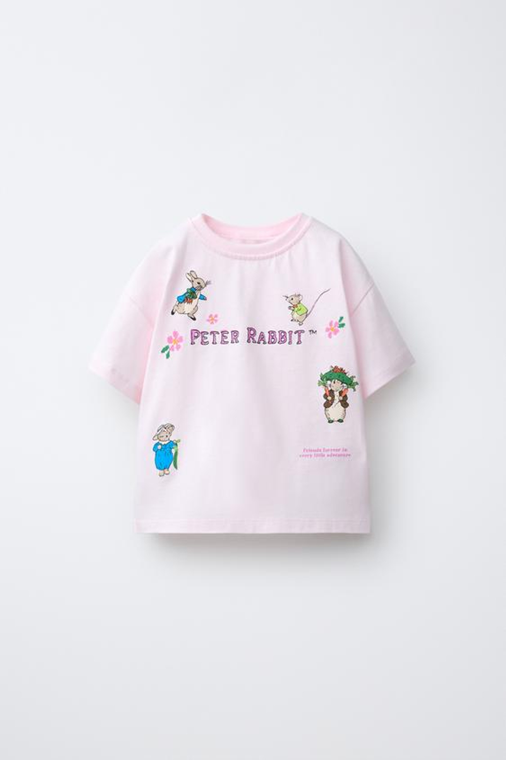 ZARA ФУТБОЛКА С ПРИНТОМ PETER RABBIT™, РОЗОВАТЫЙ