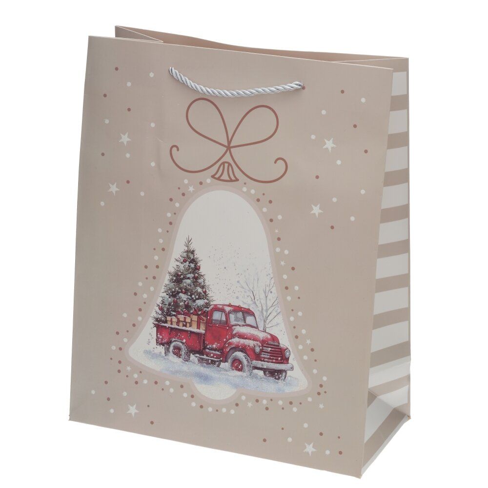 GAEM Пакет подарочный M (бумага 210г/м2, блок 12шт), L26 W12 H32 см, 4в.