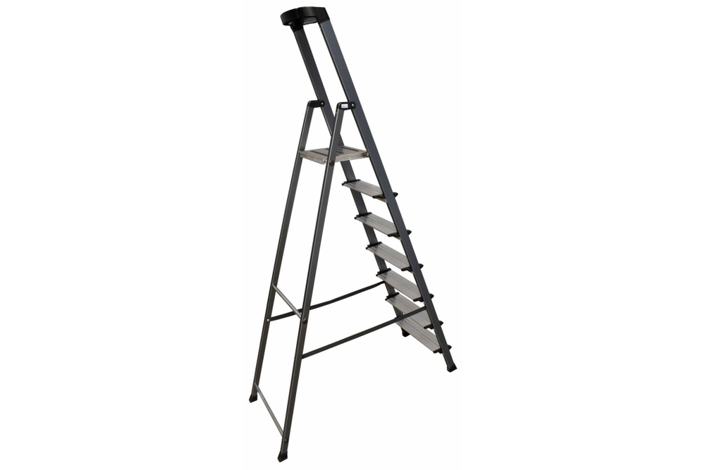 Анодированная стремянка SECURO 7 ступ. (126450)