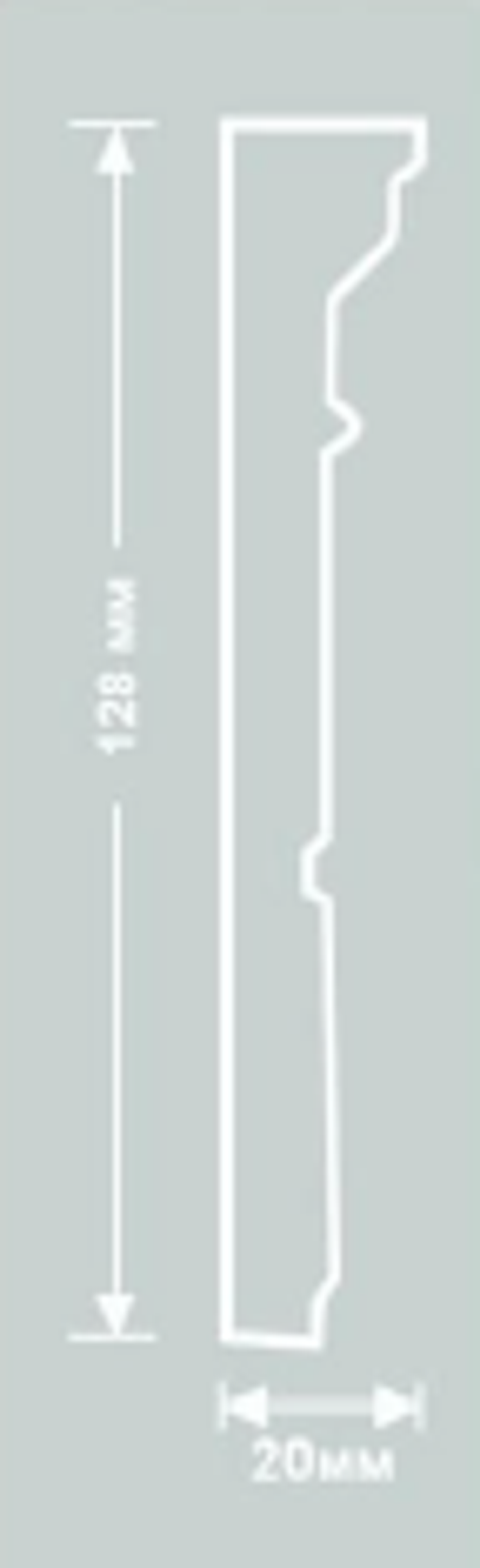 Планка багетная деревянная Сицилия арт. 342, цвет антик 2 (ширина 12,8 см)