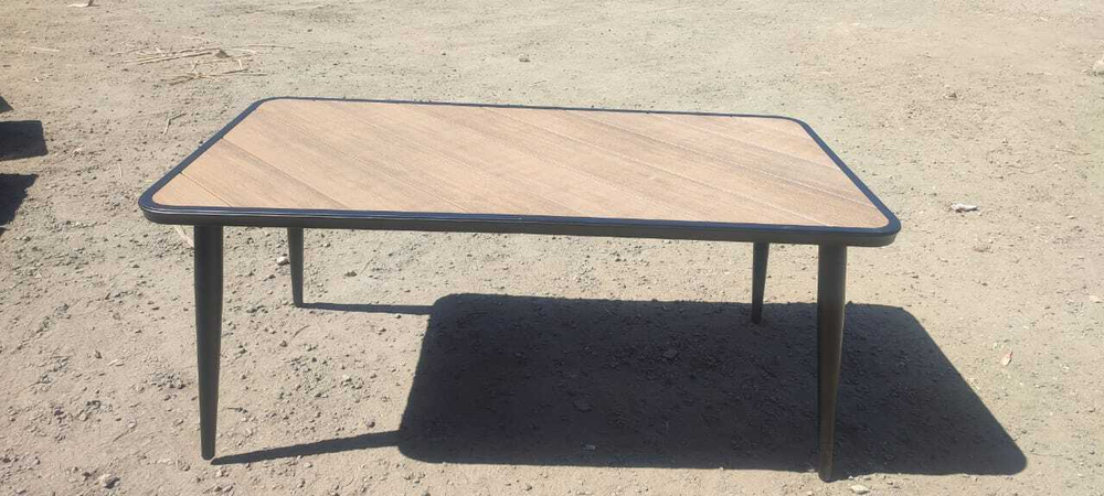 Алюминиевый прямоугольный стол ПОЛИВУД 170*90  цвет тик арт.1038