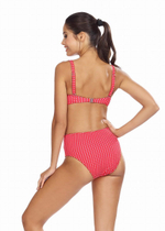 Раздельный купальник в мелкий горошек (Размер: 80C/40) (Цвет: красный)