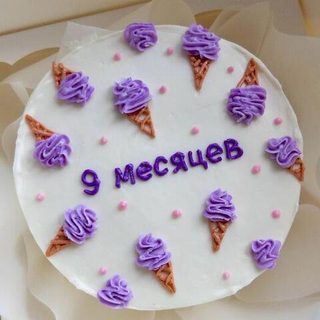 Бенто-торт детский на месяца «Мороженое»