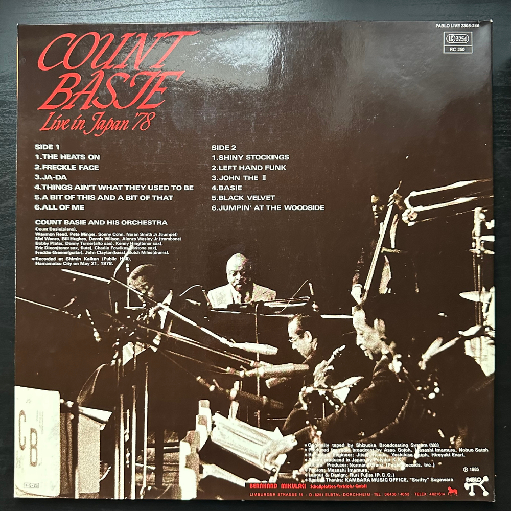 Count Basie - Live In Japan '78 (Германия 1985г.)