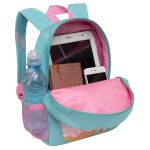 Рюкзак детский Grizzly, 22*28*10см, 1 отделение, 3 кармана, укрепленная спинка, мятный