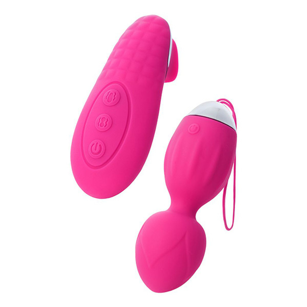 Розовые виброшарики 10см с пультом-стимулятором ToyFa L'roinaTella 564001