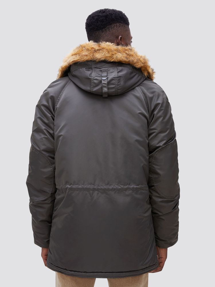 Парка Alpha Industries N-3B Slim Fit Replica Grey (серая)
