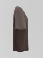 Футболка 1132 удлиненная однотонная с принтом девушки в шляпе