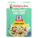 Chicken of the Sea, Дикий светлый тунец, лимон и чеснок, 70 г (2,5 унции)