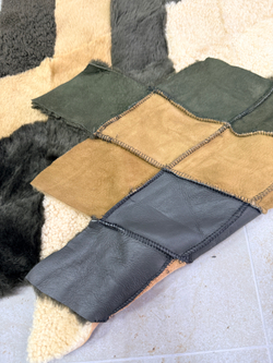 Меховой Коврик прикроватный накидка на кресло из овчины