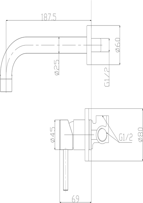 Смеситель для раковины BelBagno Etna ETN-BLVM-IN сатин матовый