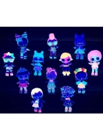 Кукла Лол шар Lights Glitter Неон