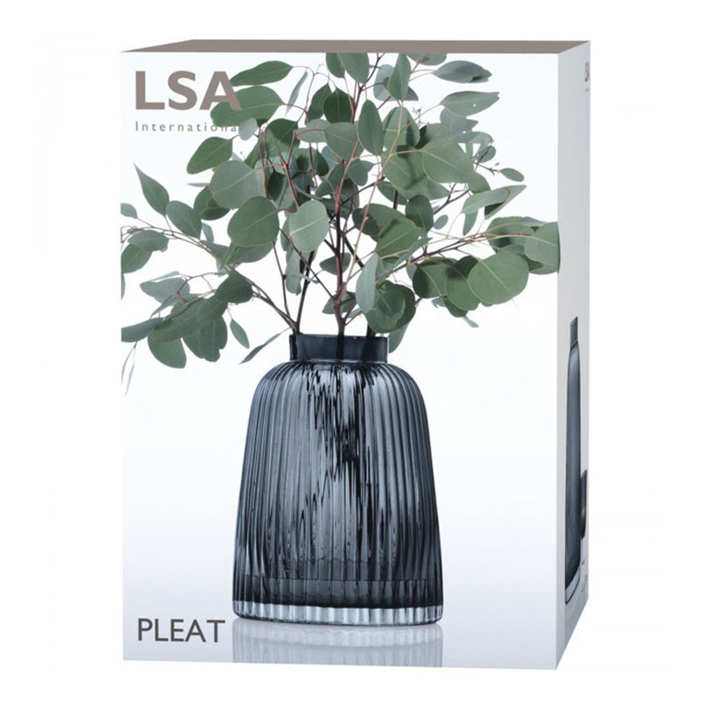 Ваза pleat, 26 см, серая