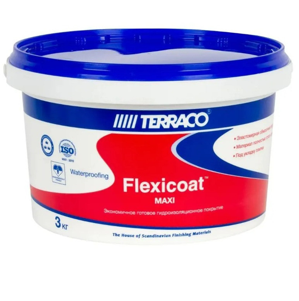 Гидроизоляция Terraco Flexicoat Maxi (Maxiroof) 3 кг