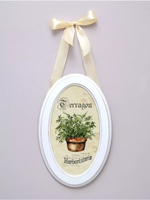 Панно на стену для интерьера в овальной раме набор 3 шт "Прованс" 28,5*18,5 см