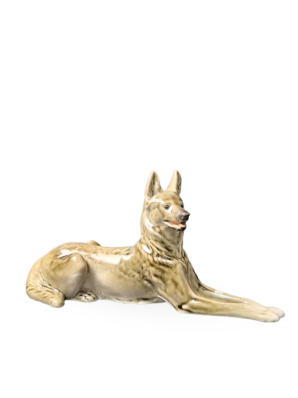 Фарфоровая статуэтка "Немецкая овчарка" (ЛФЗ), 1970-1990 гг.