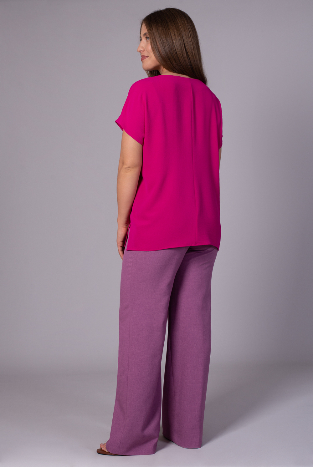 Блузка женская 3256зпа, фуксия #28Ф093256зпа