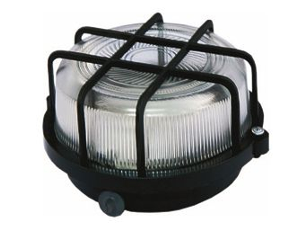 Светильник НПП 03-100-005.04 У3 черный корпус решетка квадрат 100Вт TDM