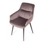 Стул Jordan, бархат пепельно-бежевый 25, опора конус