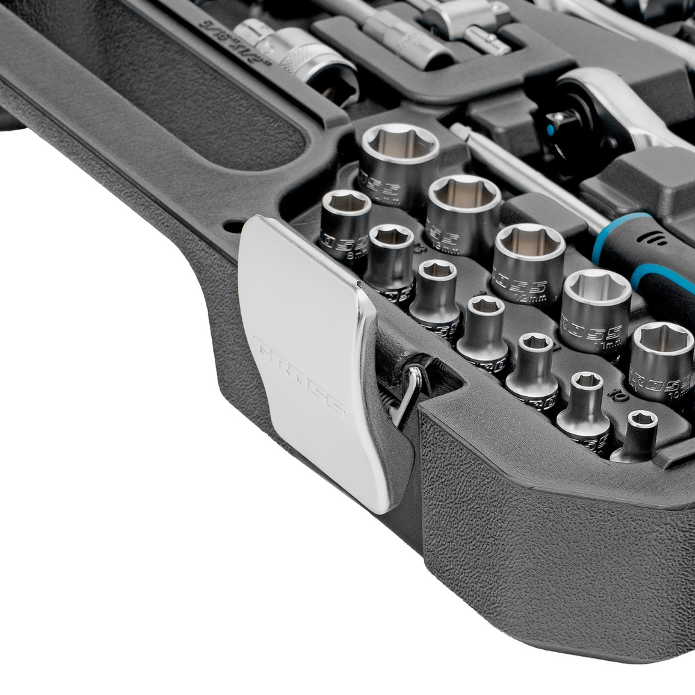 Набор инструментов, 1/4", 1/2", CrV, 120 зубьев, 82 предмета Gross