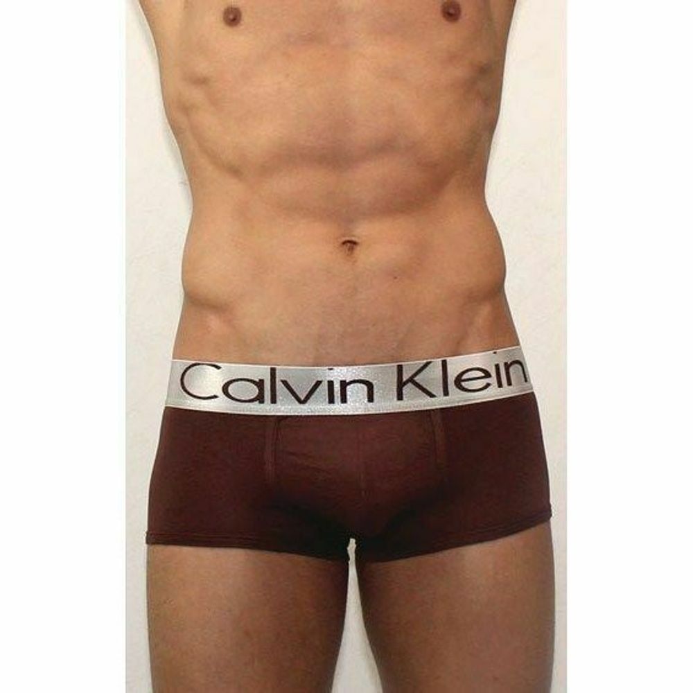 Мужские трусы хипсы Calvin Klein Boxer modal Brown