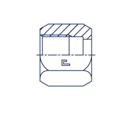 Гайка N JIC 1/2"