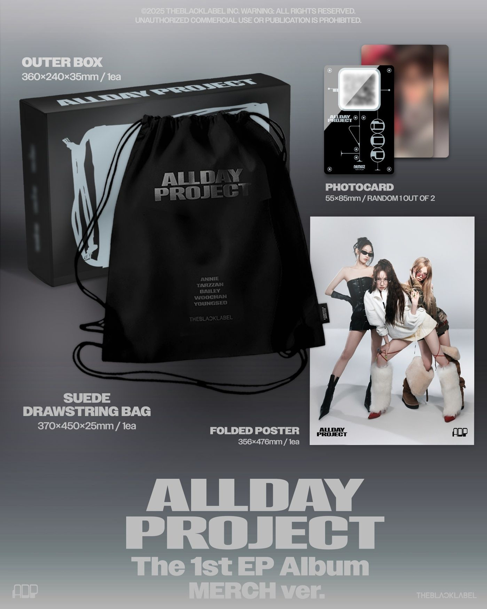 Альбом ALLDAY PROJECT - ALLDAY PROJECT 1st EP Album MERCH RANDOM Version