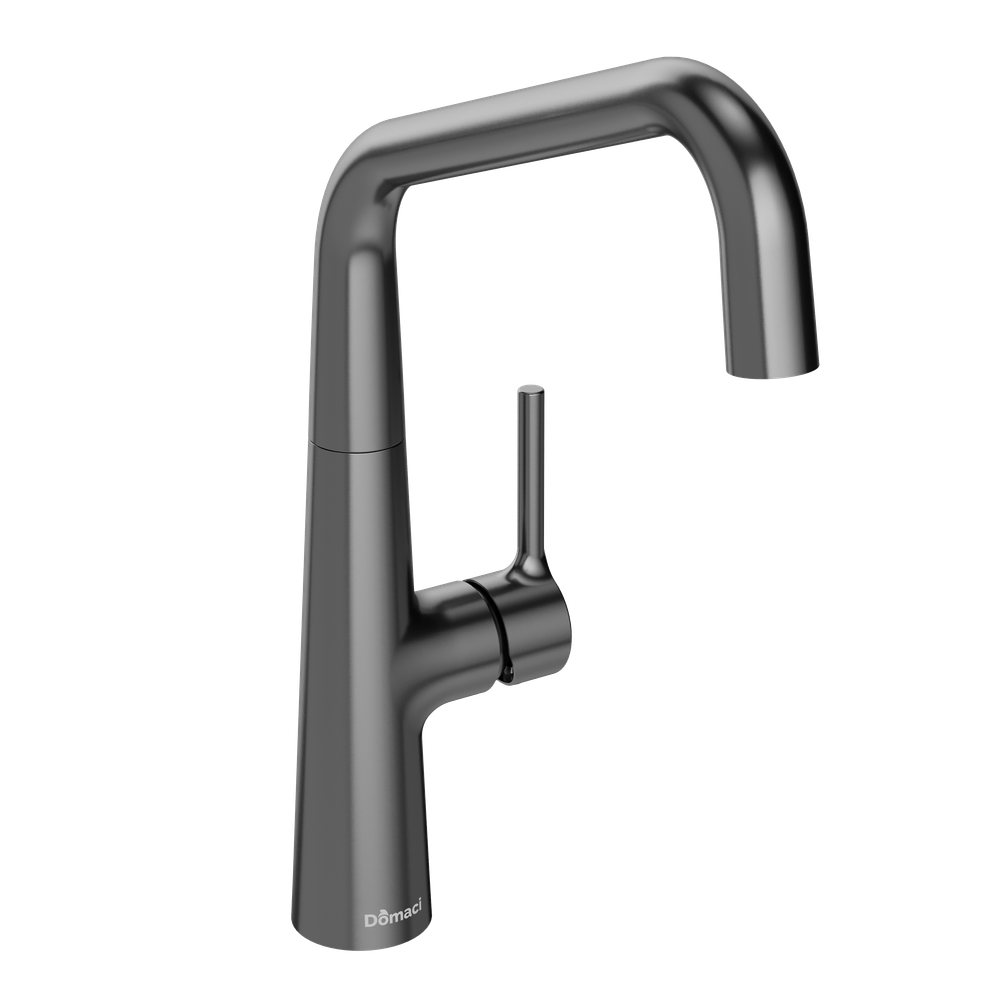 Смеситель для кухни Domaci Римини D569112GB вороненая сталь