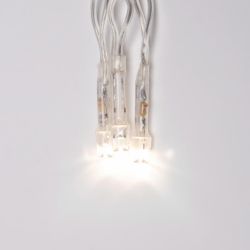 ULD-B3010-200-DTA WARM WHITE IP20 Бахрома светодиодная с контроллером. 3 м. 200 светодиодов. Теплый белый свет. Провод прозрачный. TM Uniel.