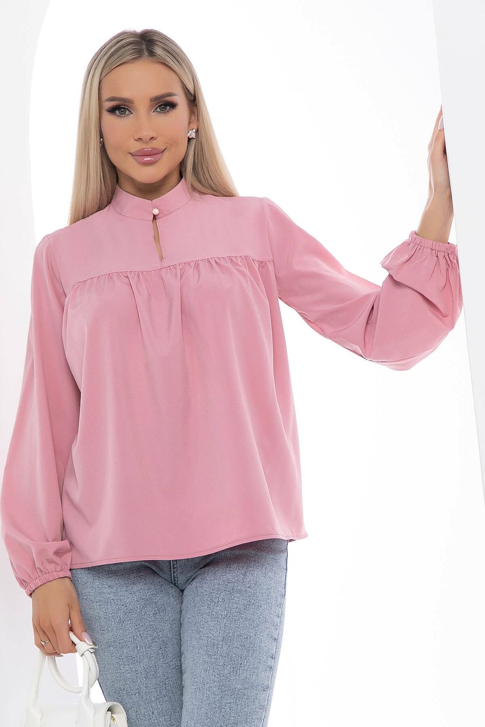 Блуза "Тонкости стиля" (розовая) Б8761 LT Collection