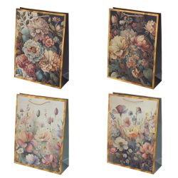 GAEM Пакет подарочный (бумага 210г/м2, блок микс 12шт), L31 W12 H42 см, 4в.