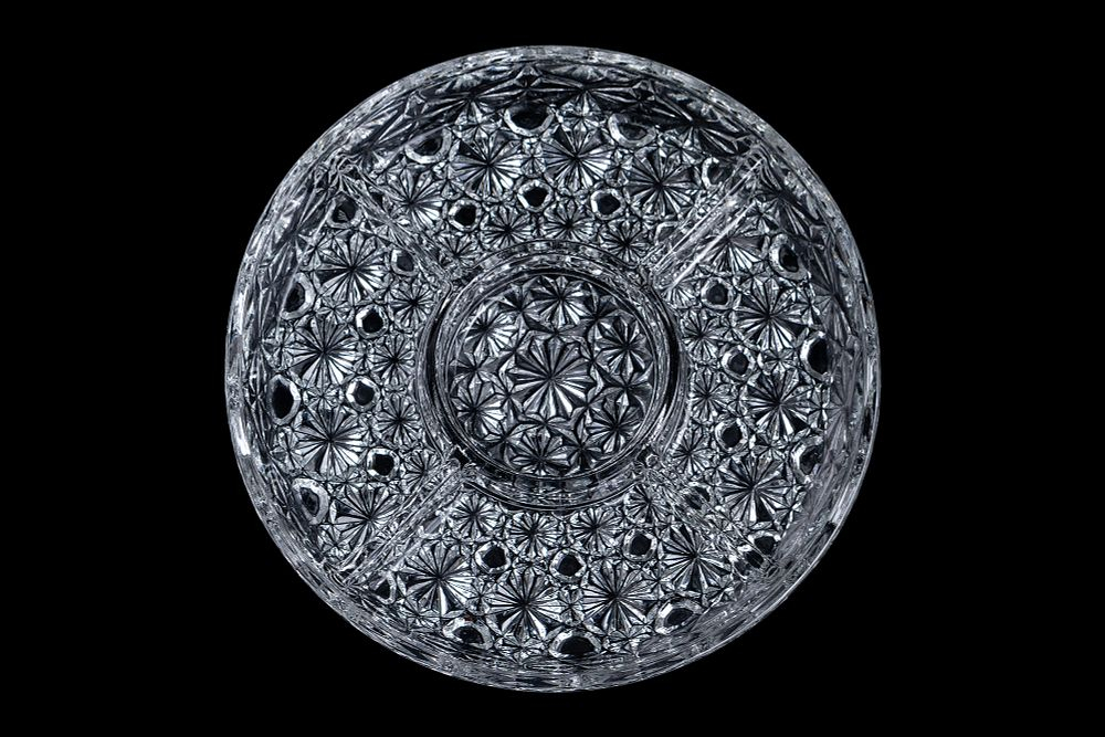 Хрустальное блюдо для закусок