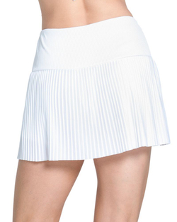 Теннисная юбка Lucky in Love Retro Revival Pleated - white