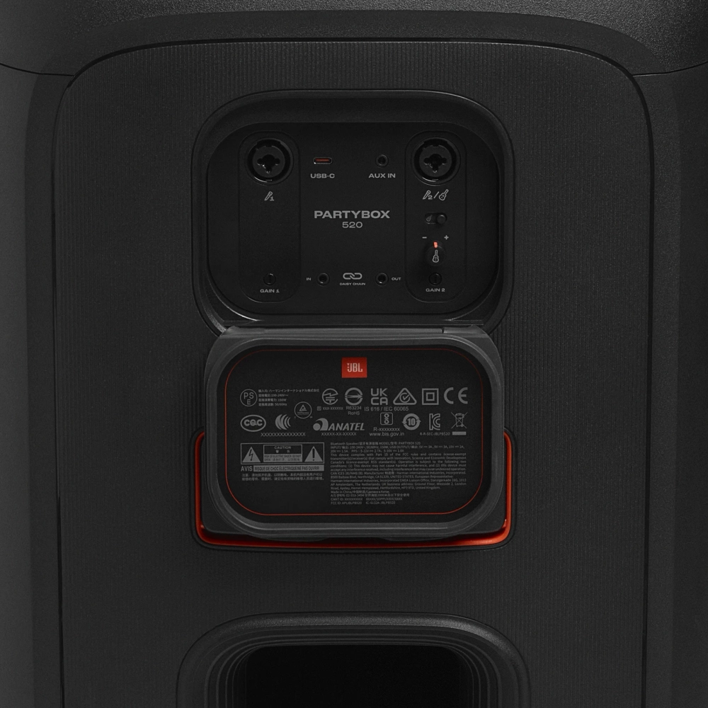 Портативная аудиосистема JBL PARTYBOX 520, черный
