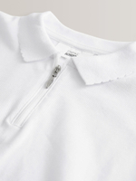 Поло школьное с молнией для девочки Next 342-093, 2 шт., Белый