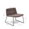 Лаунж-кресло Zahara коричневое с черными ножками