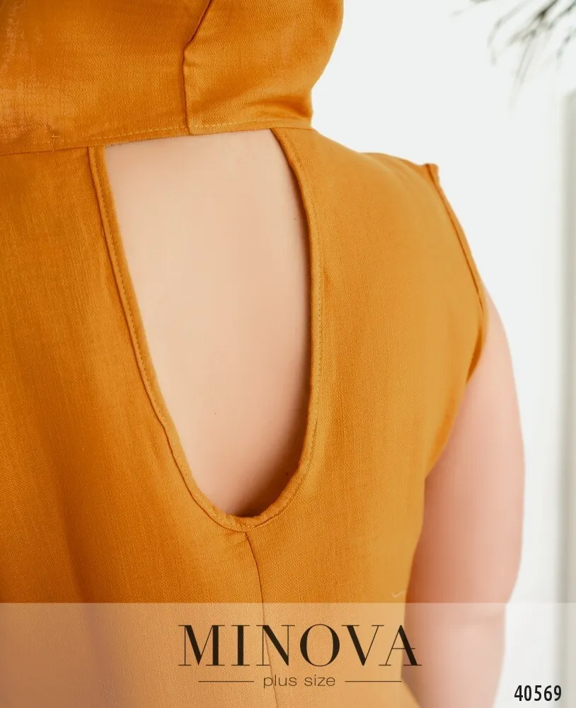 Платье 128Б-горчица Minova