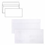 Конверты Е65 (110х220 мм), отрывная лента, 80 г/м2, КОМПЛЕКТ 25 шт., внутренняя запечатка, BRAUBERG, 122449