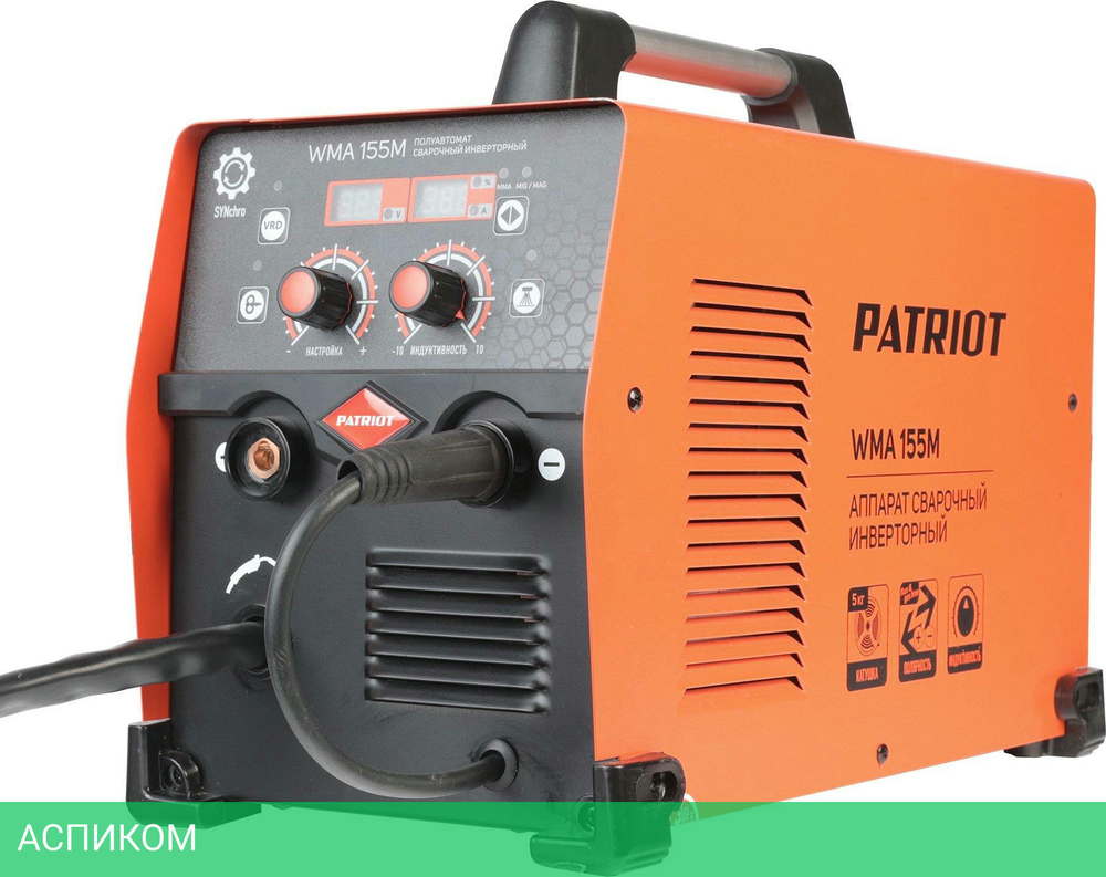 Сварочный инвертор Patriot WMA 155 M MIG-MAG/ММА (605302140)