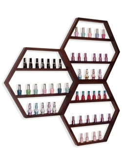 Настенная полка шестиугольник Соты Лофт