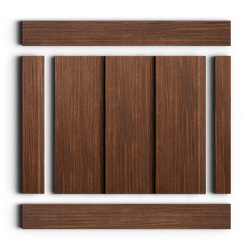 Стеновая панель HiWood декорированная, 270x12 см