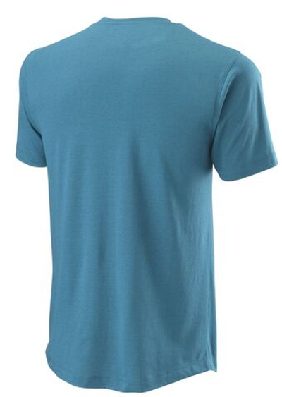 Мужская теннисная футболка Wilson Bela tech Tee II M - blue coral