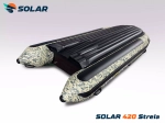 Лодка надувная моторная solar-420 strela jet tunnel