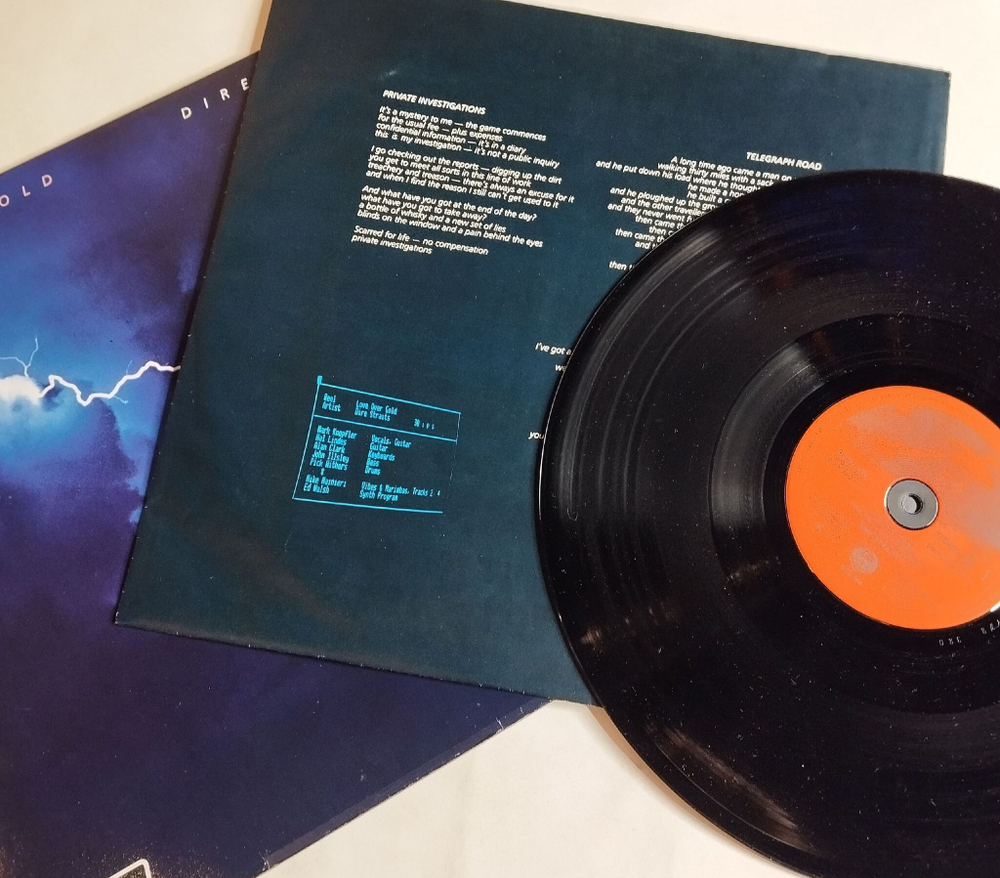 Винтажная виниловая пластинка LP Dire Straits Love Over Gold (Germany 1982) Industrial Disease