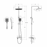 Душевая система Cezares LINER-CVD-01 хром
