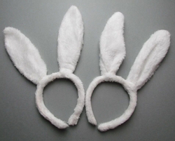 Ободок Уши Зайца белые/G