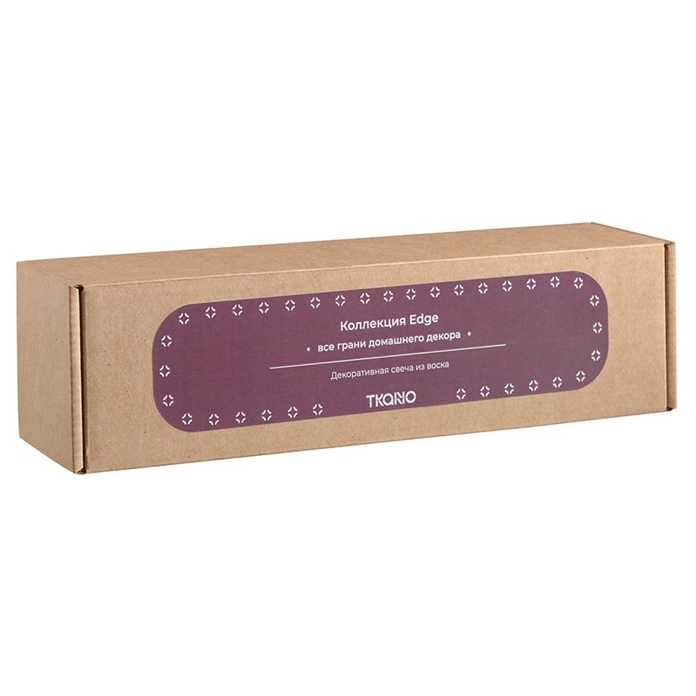 Свеча декоративная бордового цвета из коллекции Edge, 25,5см